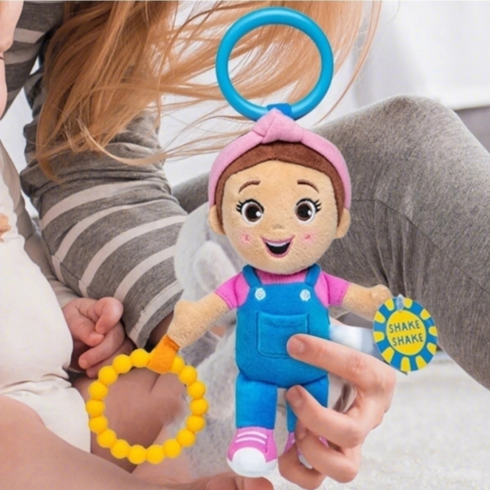 Ms. Rachel Sensory Take Along Toy Doll Plush Baby Rattle & Clip NEW! - Picture 4 of 10